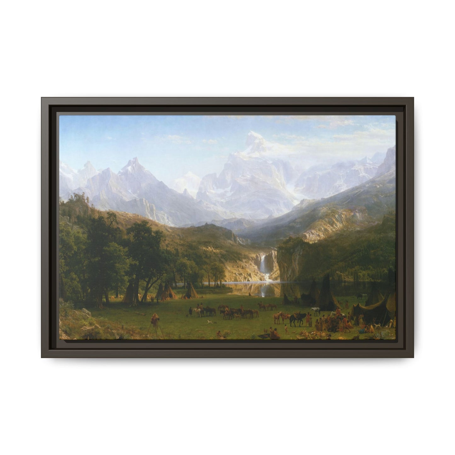 Bierstadt, Albert - The Rocky Mountains, Lander’s Peak (1863) - Matte Canvas, Framed