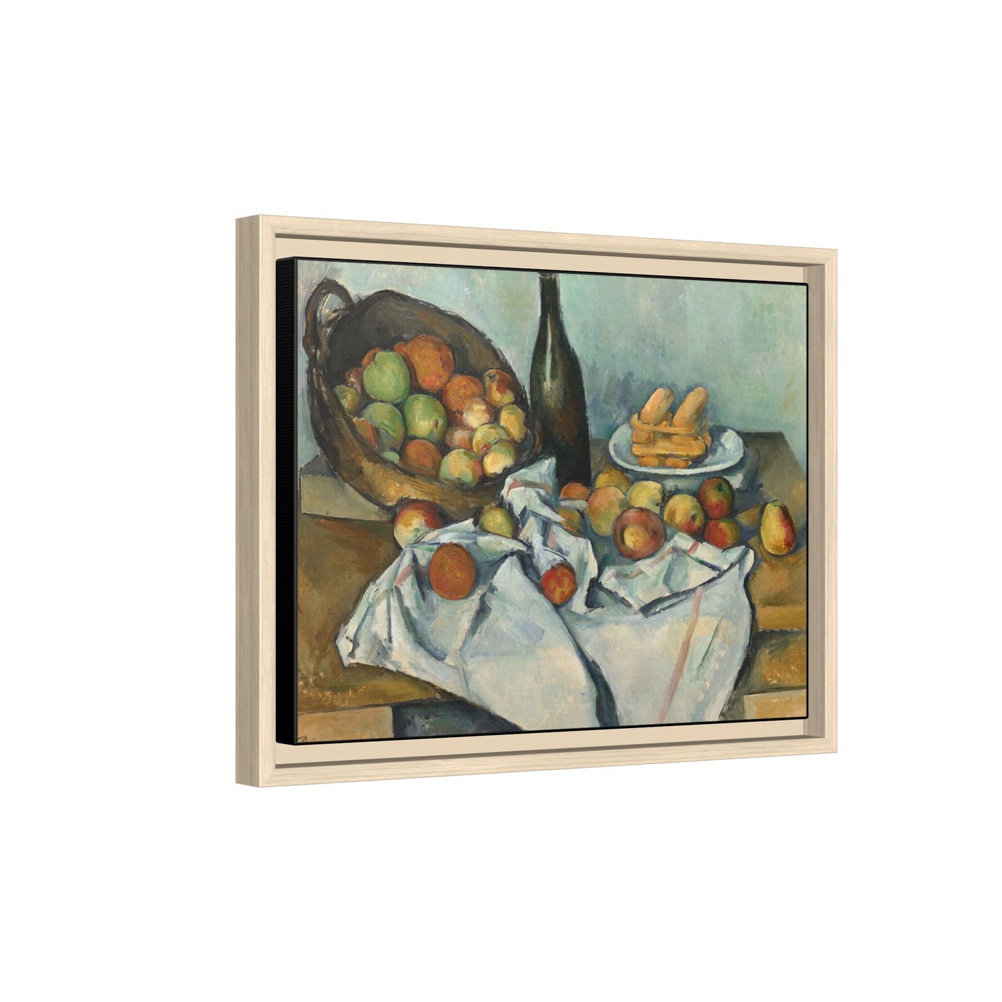 Cézanne, Paul - Basket of Apples (1893) - Matte Canvas, Framed