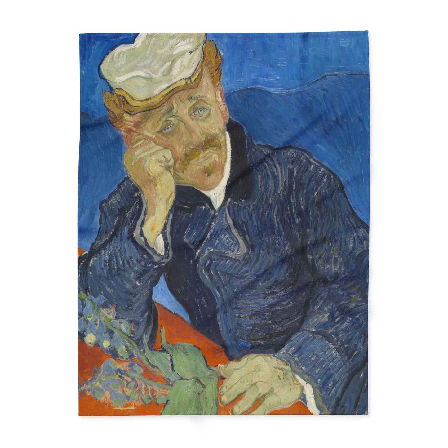 Van Gogh, Vincent - Portrait of Dr. Paul Gachet (1890) - Arctic Fleece Blanket