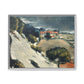 Cézanne, Paul - L’Estaque, Melting Snow (1870) - Matte Canvas, Framed