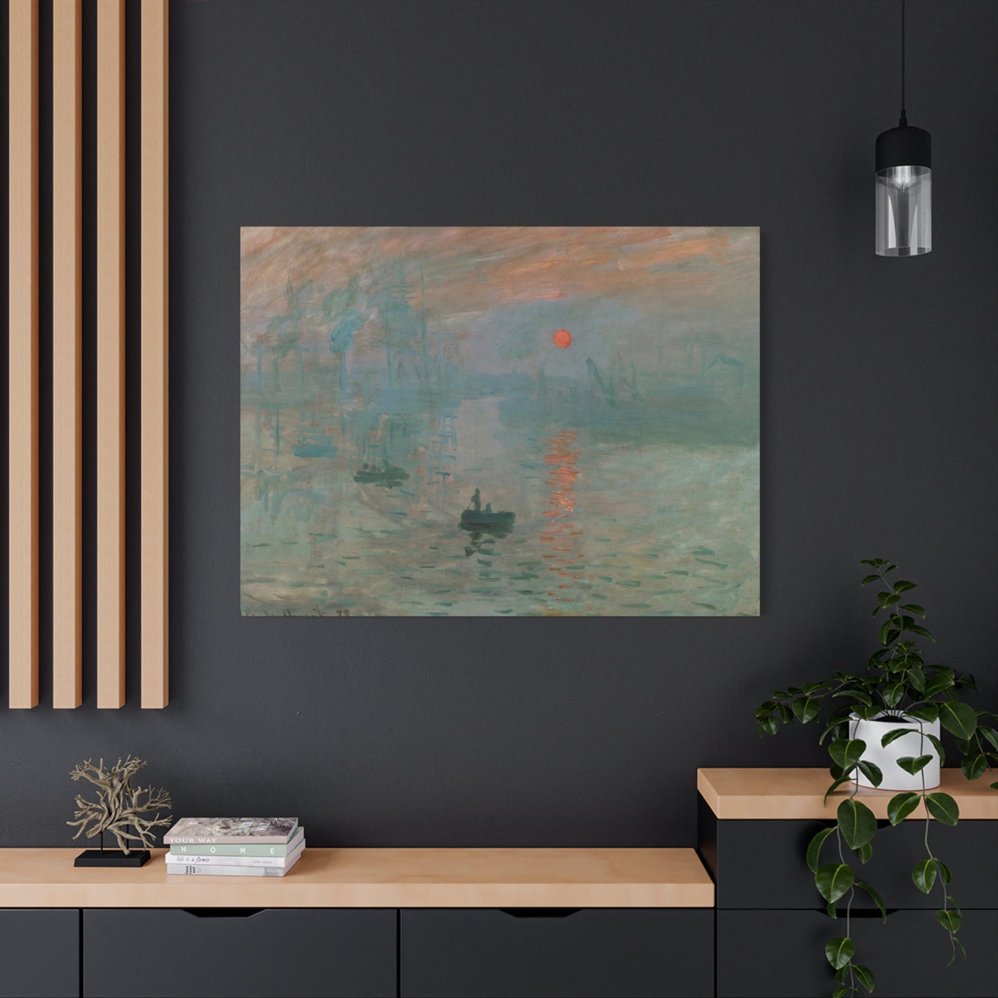 Monet, Claude - Impression, Sunrise (1872) - Canvas Block, unframed