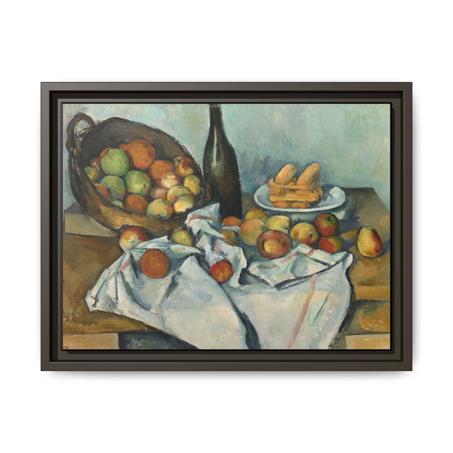 Cézanne, Paul - Basket of Apples (1893) - Matte Canvas, Framed
