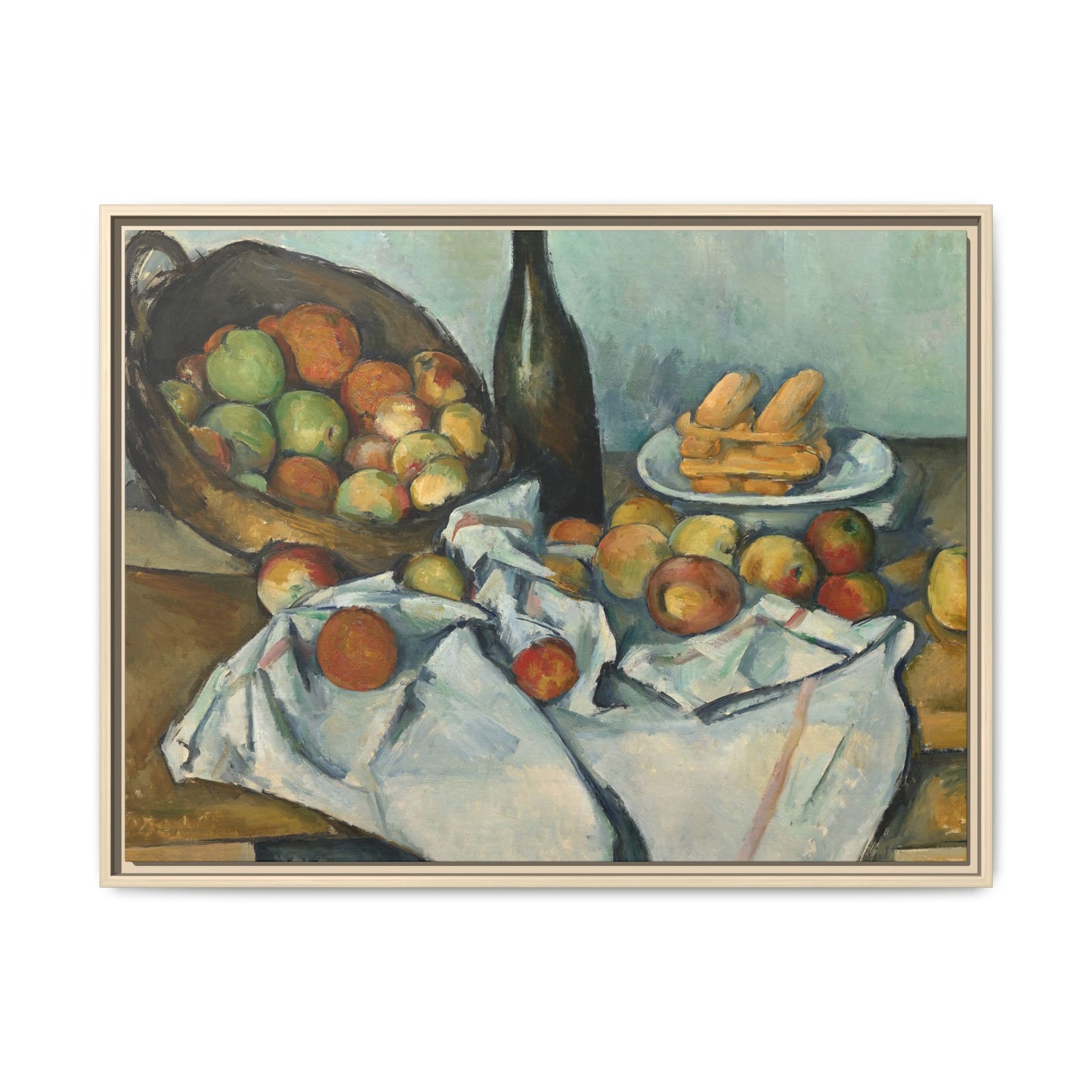 Cézanne, Paul - Basket of Apples (1893) - Matte Canvas, Framed