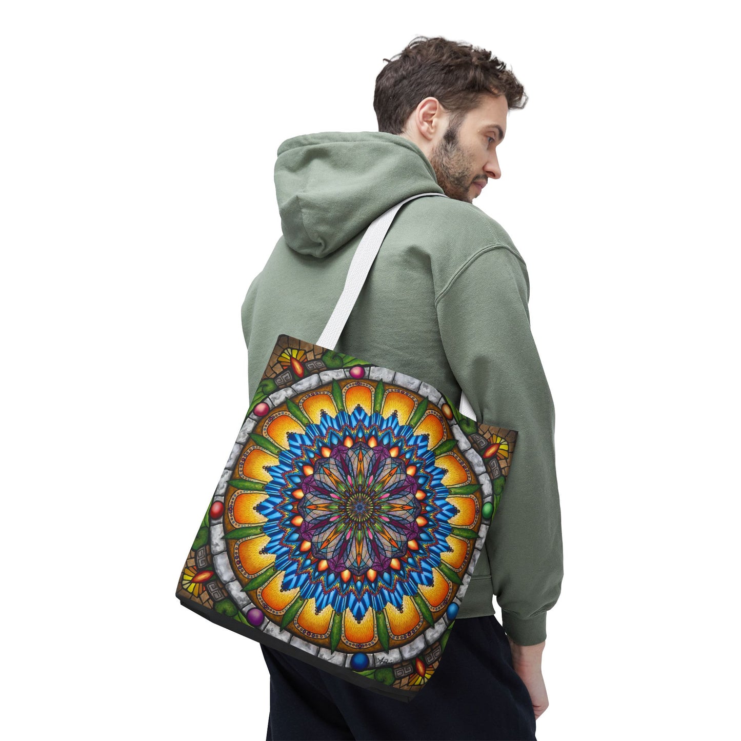 Pacio, Adam - Emerald Arrows Mandala - Tote Bag