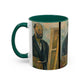 Cézanne, Paul - Portrait of the Artist with a Palette (1890) - Colorful Accent Mugs