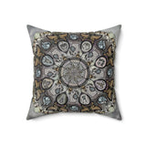 Memento Mori Mandala - Suede Square Pillow