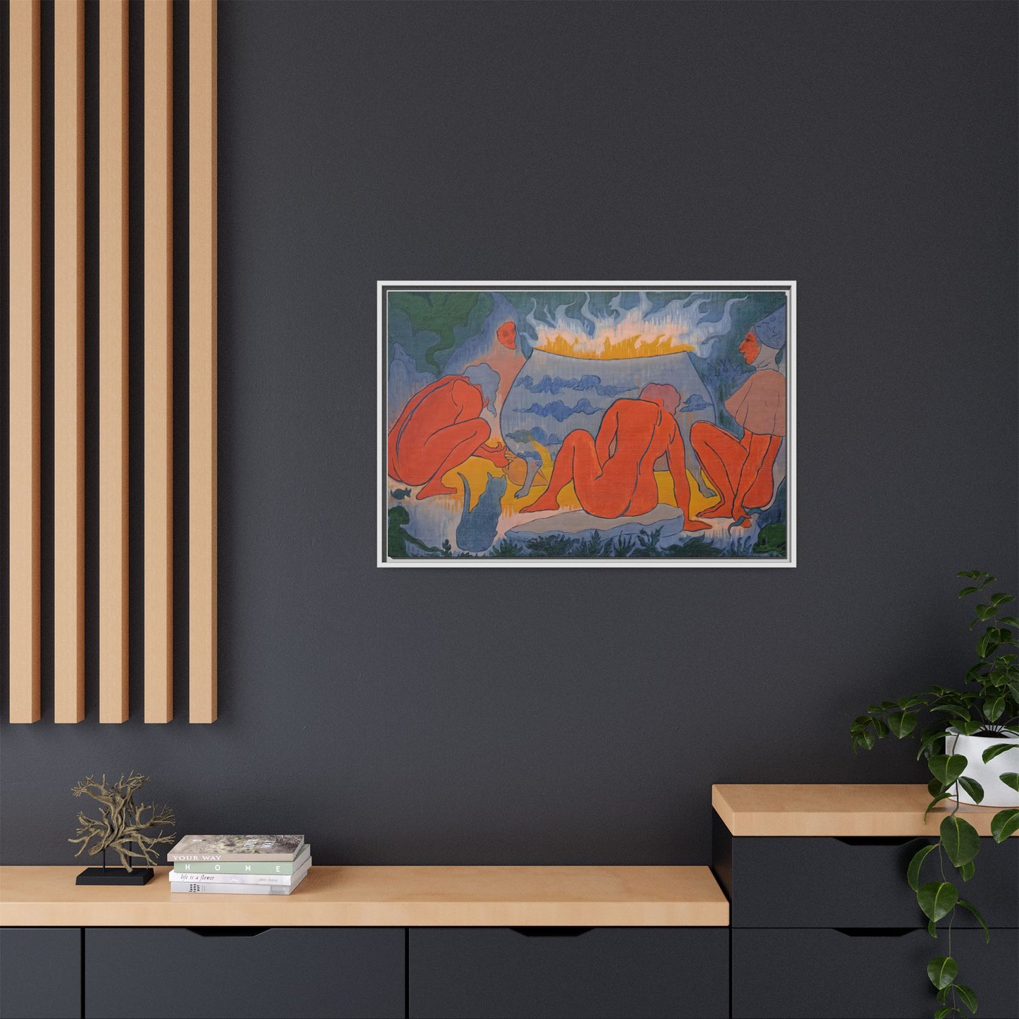 Ranson, Paul - Witches Around the Fire (1891) - Matte Canvas, Framed