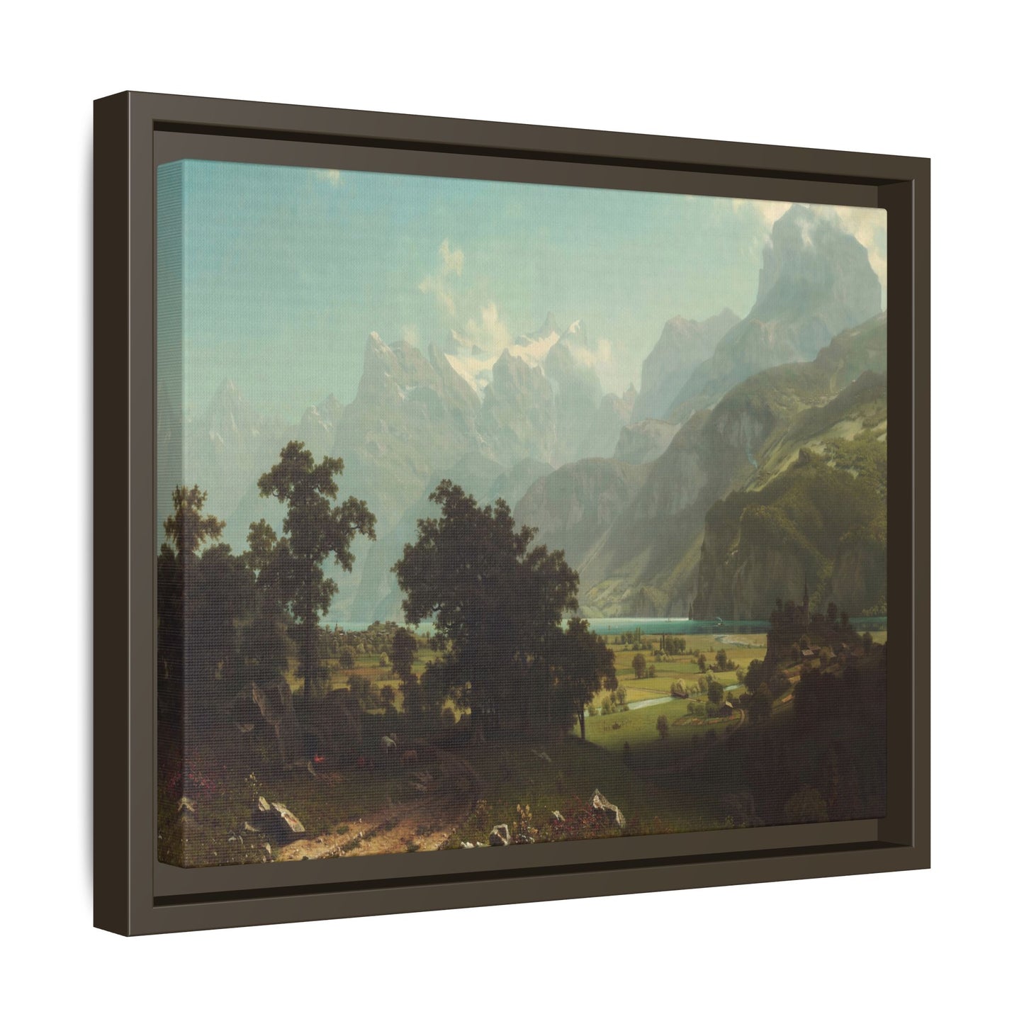 Bierstadt, Albert - Lake Lucerne (1858) - Matte Canvas, Framed
