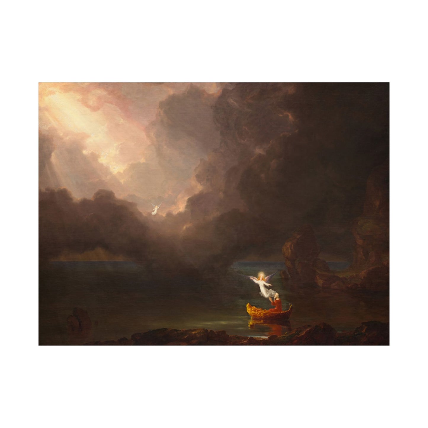 Cole. Thomas - The Voyage of Life: Old Age (1842) - Satin Posters