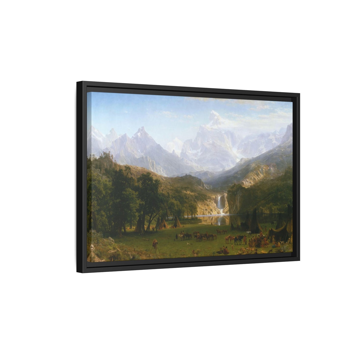 Bierstadt, Albert - The Rocky Mountains, Lander’s Peak (1863) - Matte Canvas, Framed