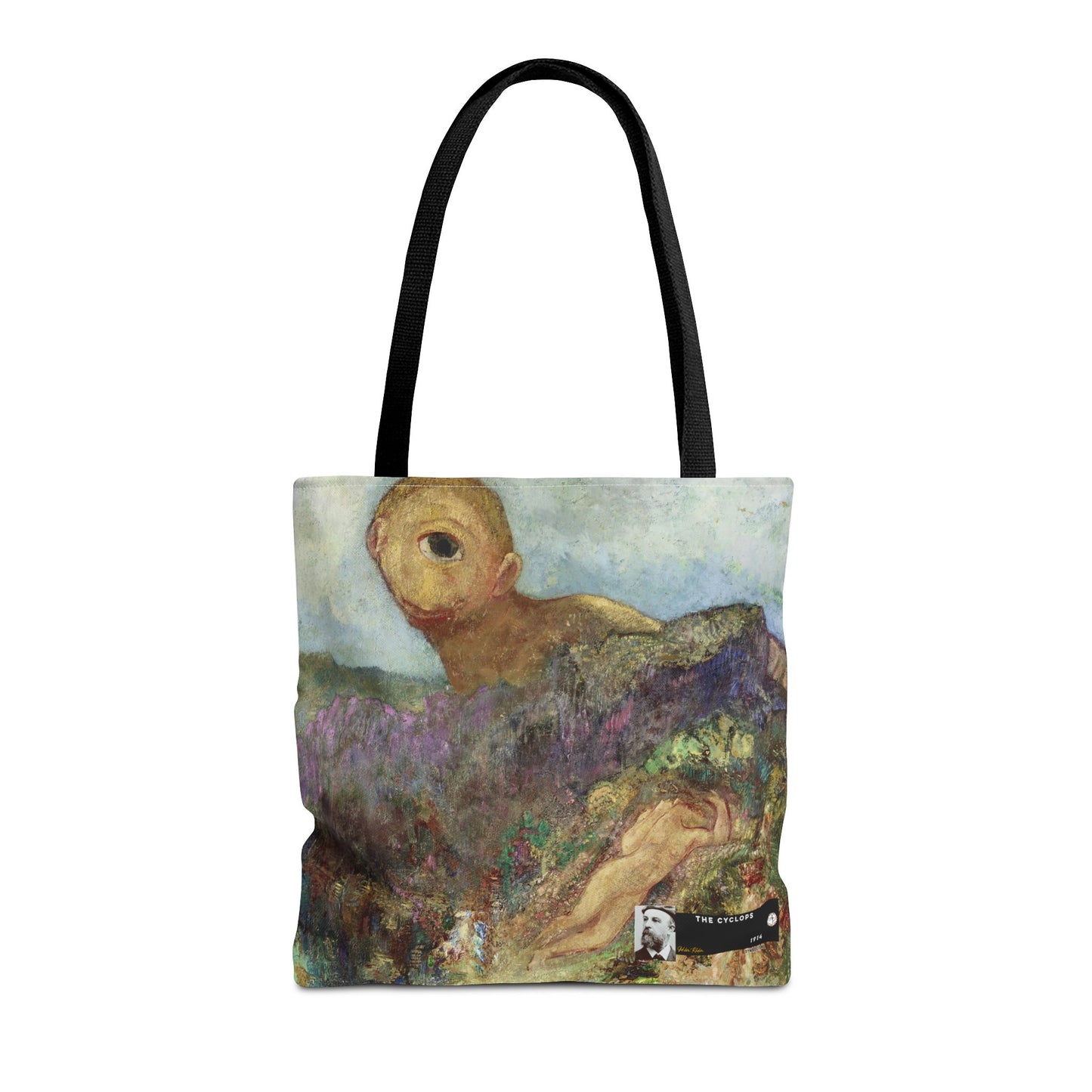Redon, Odilon - The Cyclops (1914) - Tote Bag