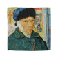 Van Gogh, Vincent - Self Portrait with Bandaged Ear (1889) - Microfiber Duvet Cover