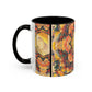 Filiger, Charles - Woman’s Head with Closed Eyes (1893) - Colorful Accent Mugs