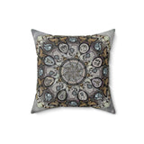 Memento Mori Mandala - Suede Square Pillow