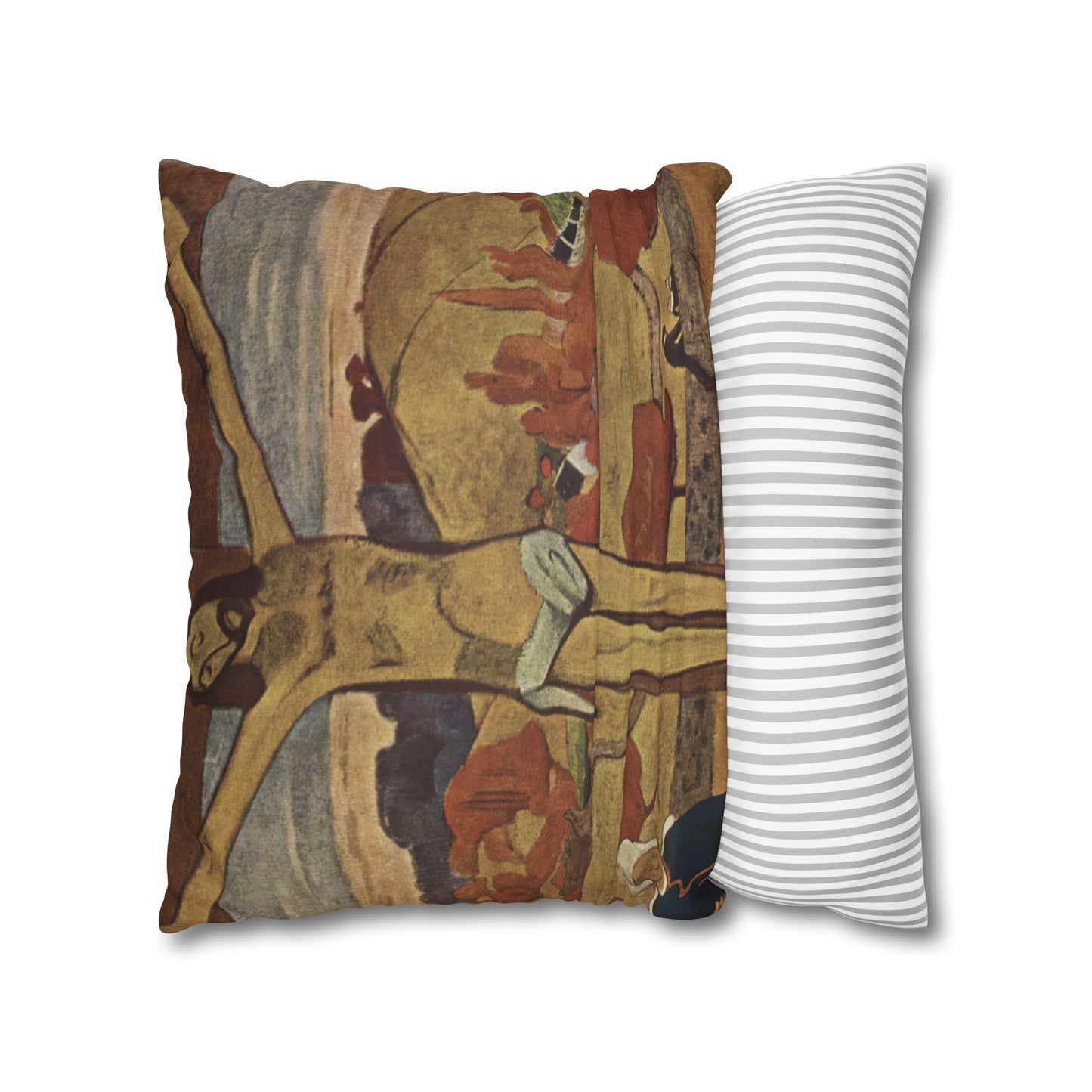 Gauguin, Paul - The Yellow Christ (1889) - Suede Square Pillowcase