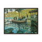 Monet, Claude - La Grenouillere (1869) - Matte Canvas, Framed