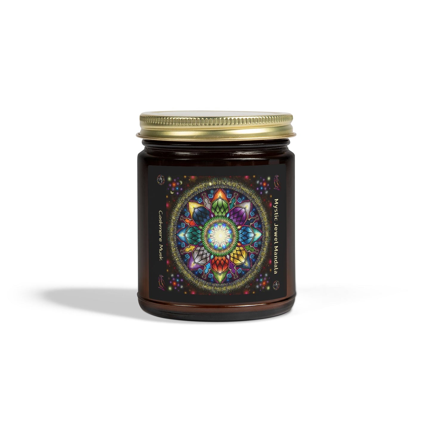 Mystic Jewel Mandala Scented Candle - Cashmere Musk (4oz, 9oz)
