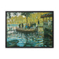 Monet, Claude - La Grenouillere (1869) - Matte Canvas, Framed
