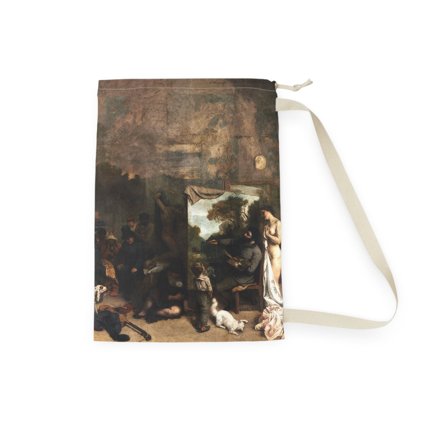 Courbet, Gustave - The Painter’s Studio (1855) - Laundry Bag