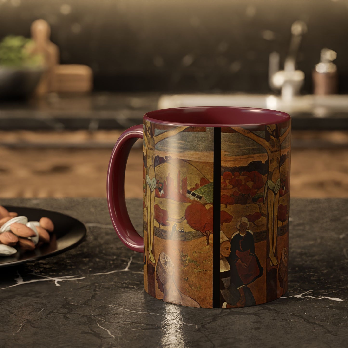 Gauguin, Paul - The Yellow Christ (1889) - Colorful Accent Mugs