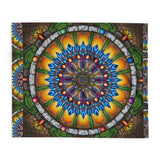 Pacio, Adam - Emerald Arrows Mandala - Arctic Fleece Blanket