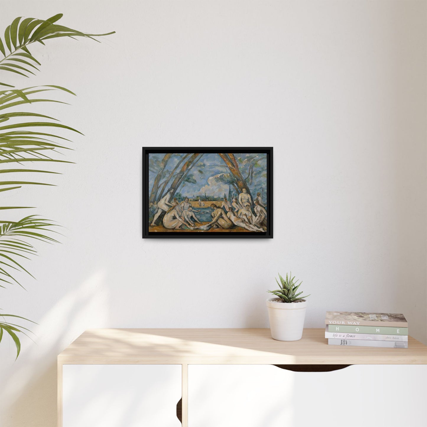 Cézanne, Paul - The Large Bathers (1906) - Matte Canvas, Framed