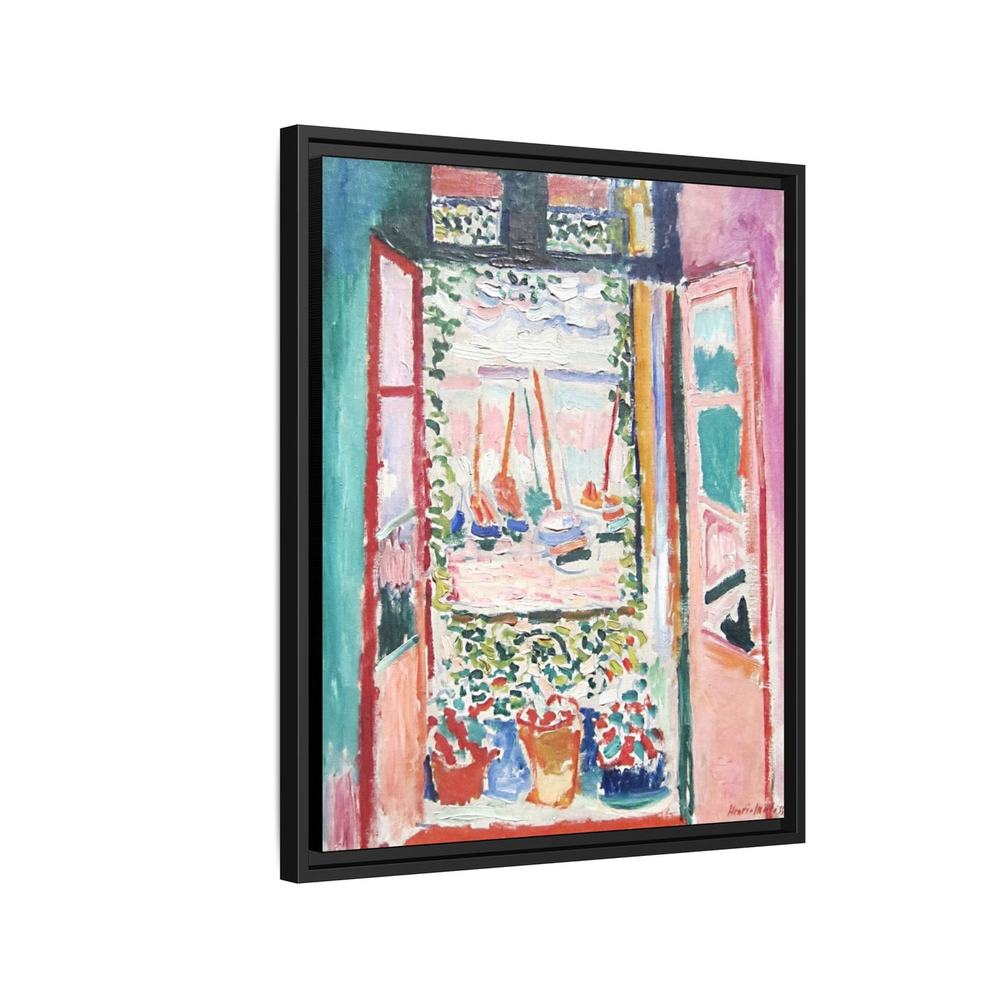 Matisse, Henri - Open Window, Collioure (1905) - Matte Canvas, Framed