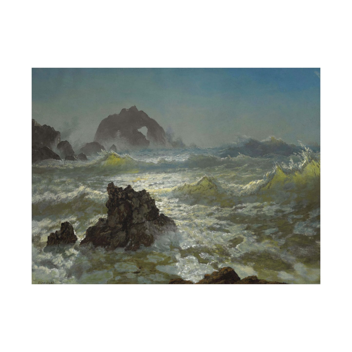 Bierstadt, Albert - Seal Rock (1872) - Satin Posters