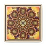 Lion Summer Mandala - Framed Canvas