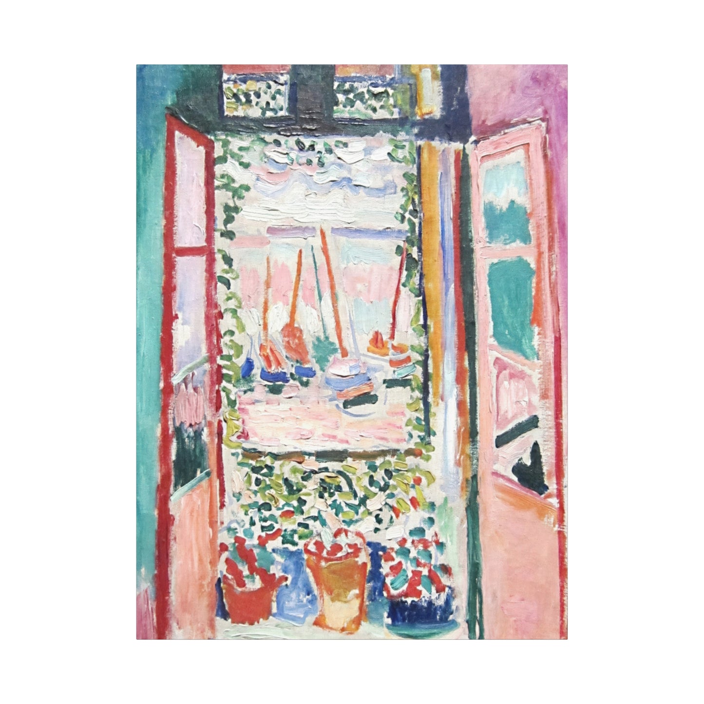Matisse, Henri - Open Window, Collioure (1905) - Canvas Block, unframed