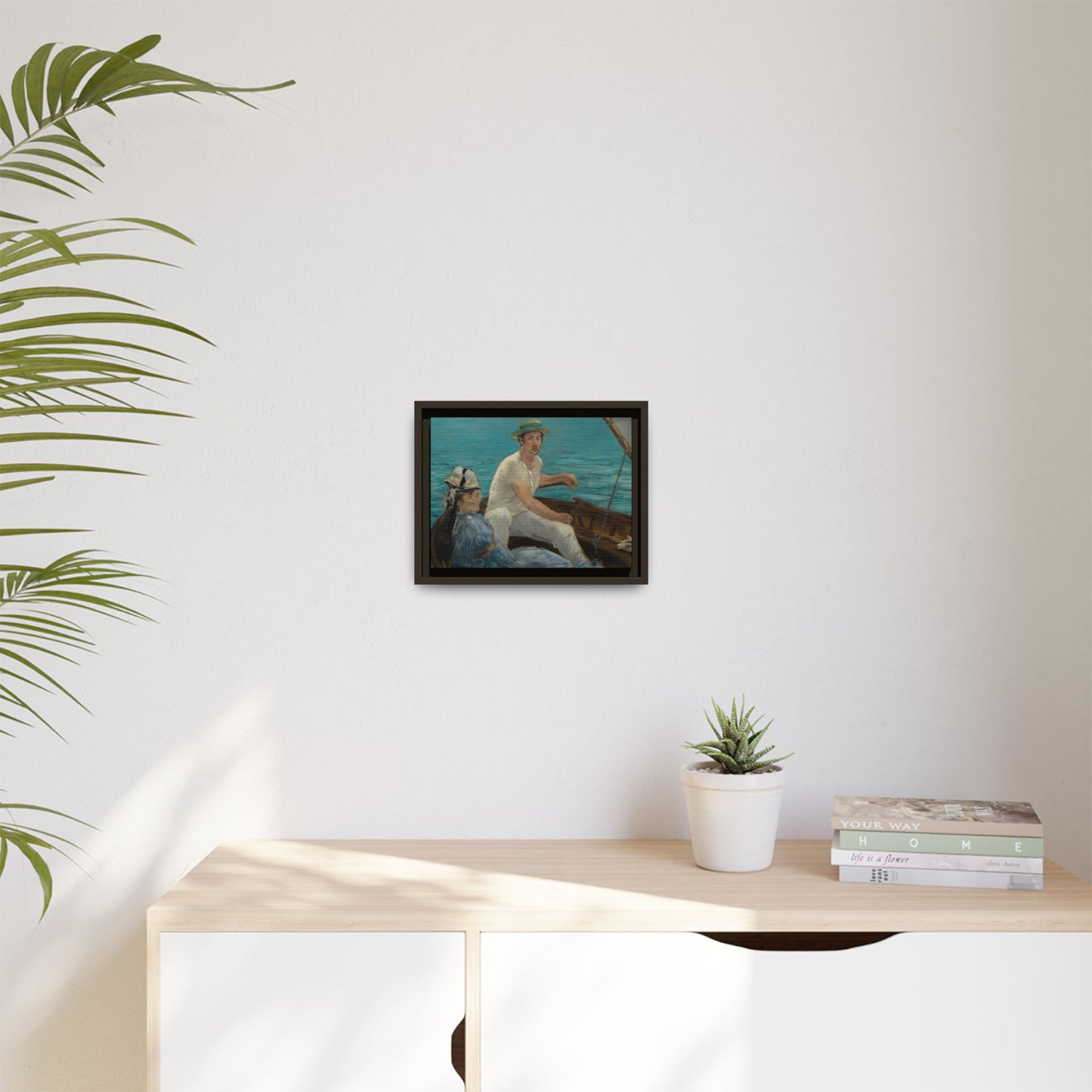 Manet, Édouard - Boating (1874) - Matte Canvas, Framed
