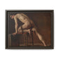 Courbet, Gustave - Study of a Nude Man (1840) - Matte Canvas, Framed
