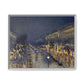 Pissarro, Camille - The Boulevard Montmartre At Night (1897) - Matte Canvas, Framed