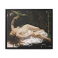 Courbet, Gustave - Woman with a Parrot (1866) - Matte Canvas, Framed