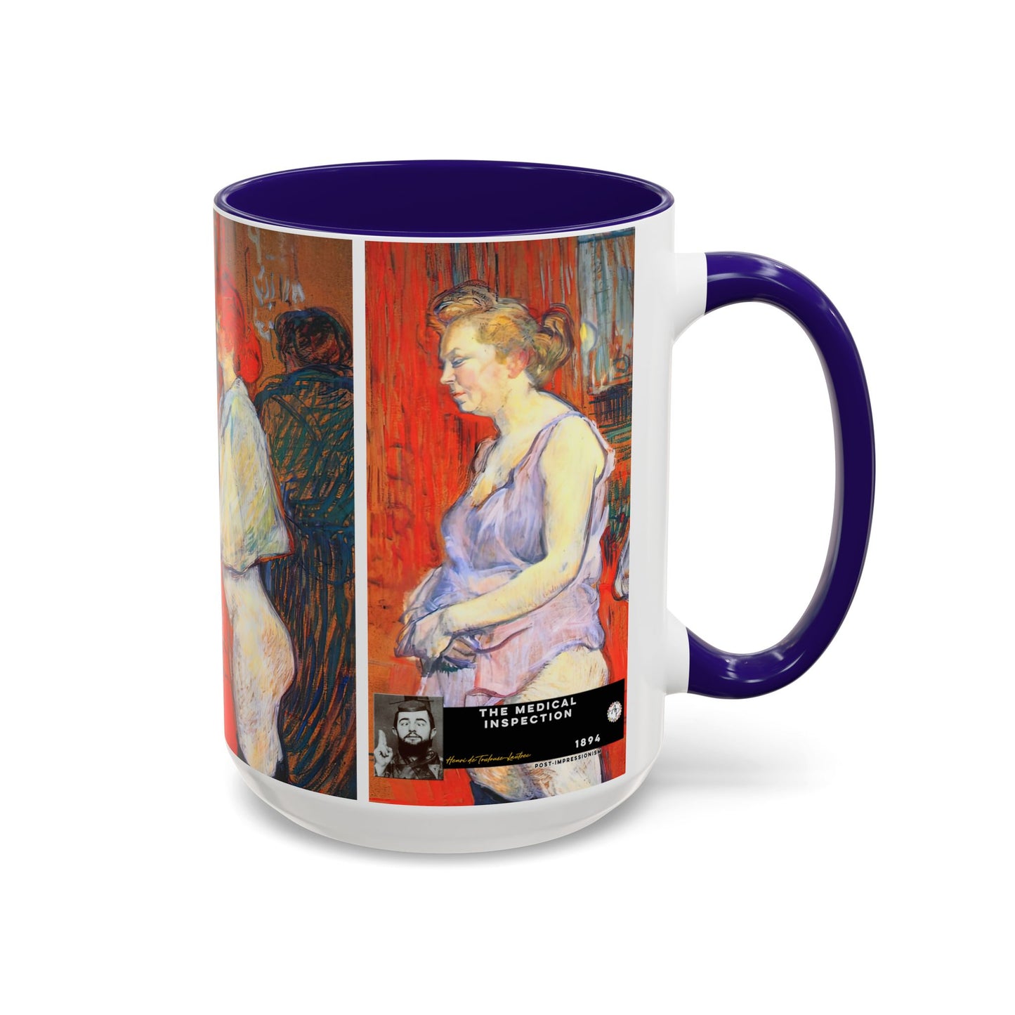 Toulouse-Lautrec, Henri - The Medical Inspection (1894) - Colorful Accent Mugs