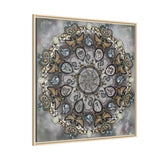 Memento Mori Mandala - Framed Canvas