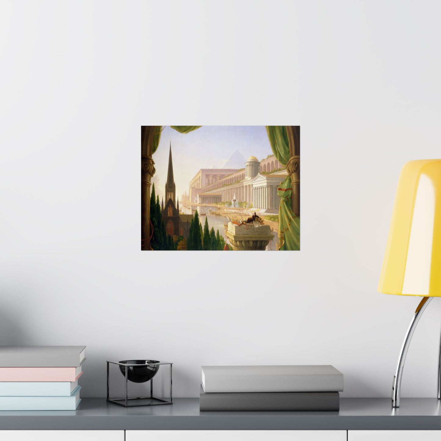 Cole. Thomas - The Architect’s Dream (1840) - Satin Posters