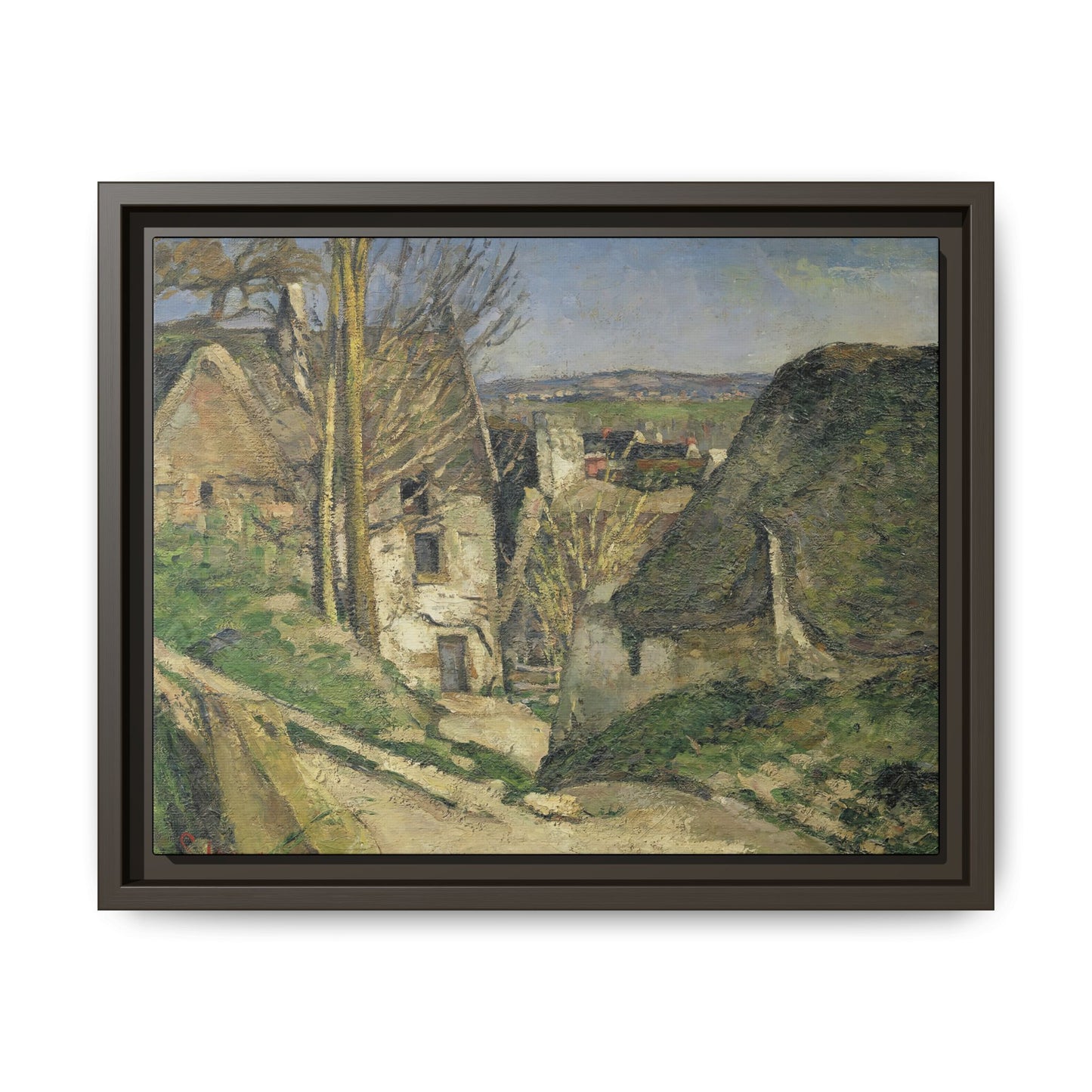 Cézanne, Paul - The House of the Hanged Man, Auvers-sur-Oise (1874) - Matte Canvas, Framed