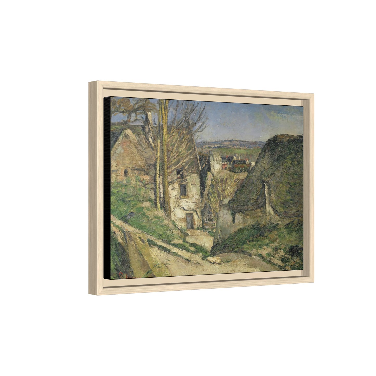 Cézanne, Paul - The House of the Hanged Man, Auvers-sur-Oise (1874) - Matte Canvas, Framed