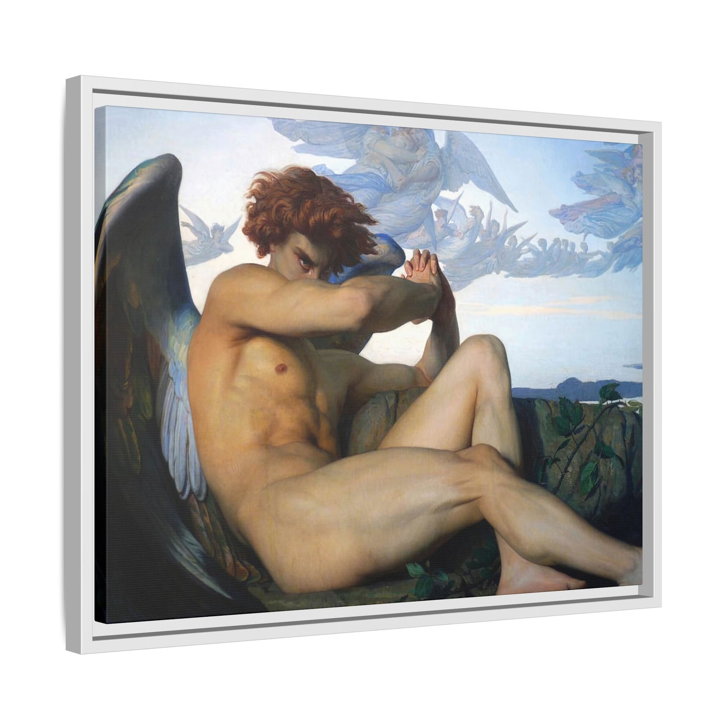 Cabanel, Alexandre - The Fallen Angel (1847) - Matte Canvas, Framed
