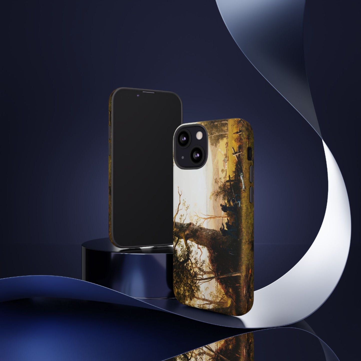 Bierstadt, Albert -  Guerrilla Warfare (1861) - Tough Phone Cases