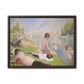 Seurat, Georges - Bathers at Asnières (1884) - Matte Canvas, Framed