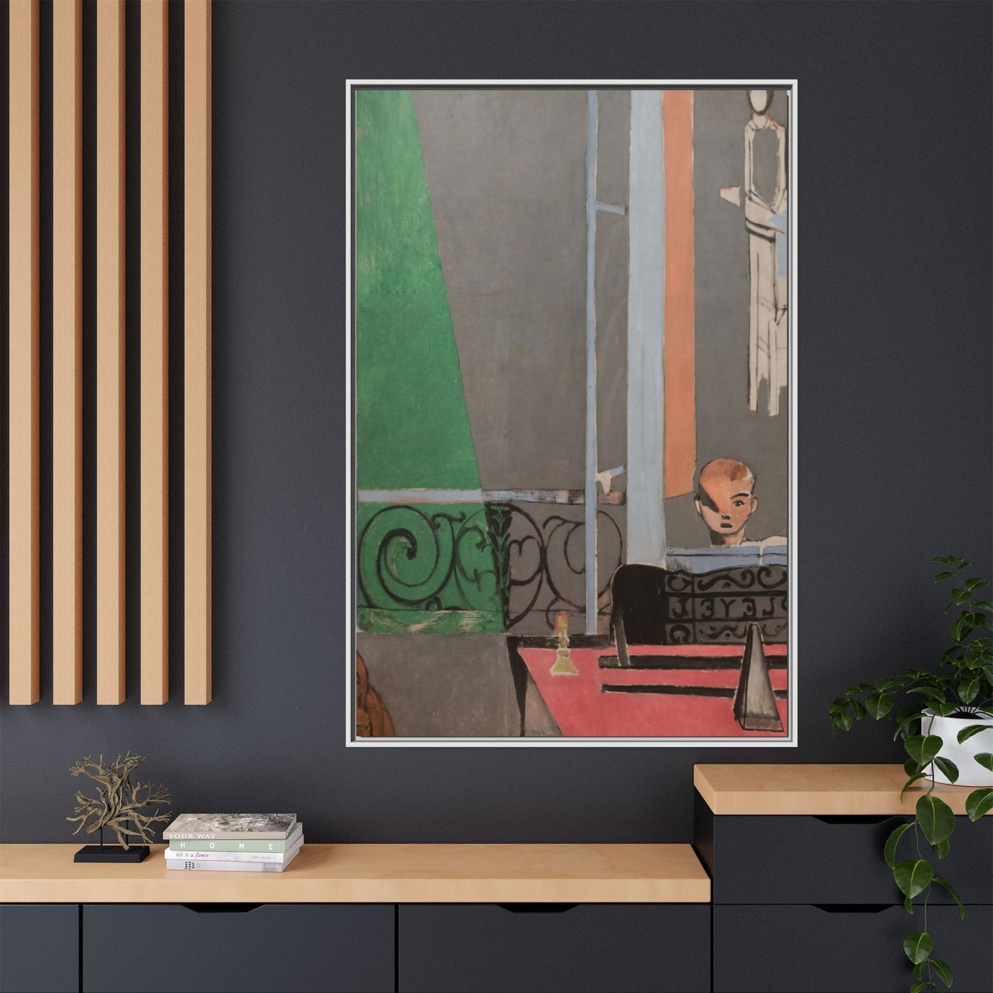 Matisse, Henri - Piano Lesson (1916) - Matte Canvas, Framed