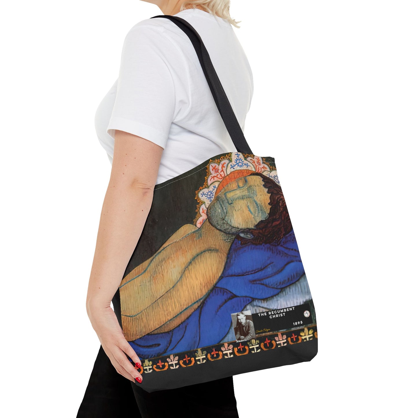 Filiger, Charles - The Recumbent Christ (1895) - Tote Bag