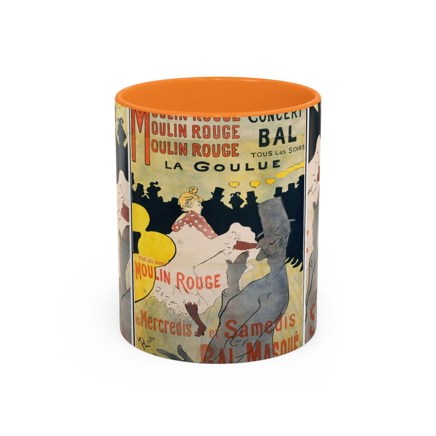 Toulouse-Lautrec, Henri - Moulin Rouge - La Goulue (1891) - Colorful Accent Mugs