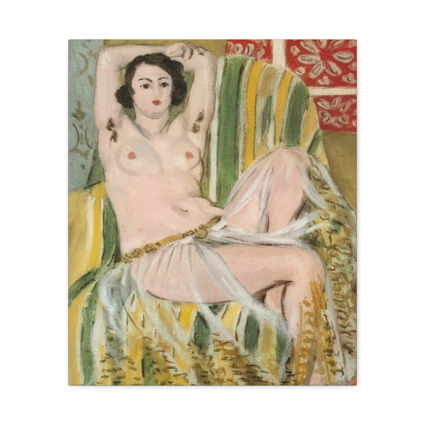 Matisse, Henri - Odalisque with Raised Arms (1923) - Canvas Block, unframed