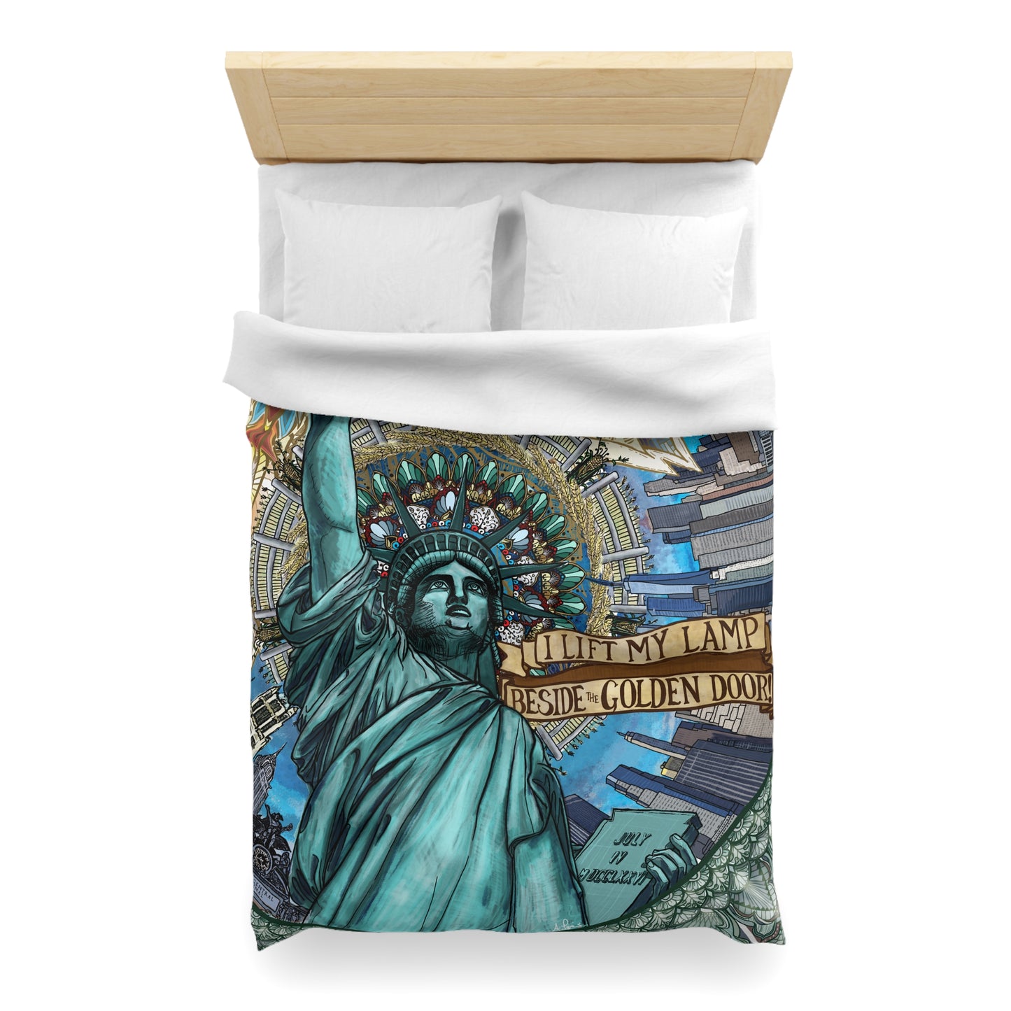 Pacio, Adam - Liberty Mandala - Microfiber Duvet Cover