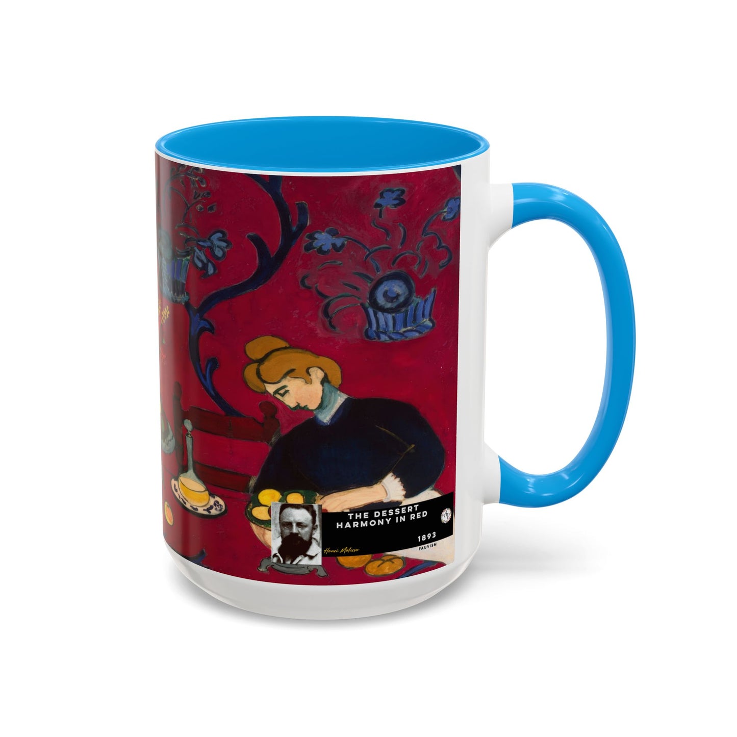 Matisse, Henri - The Dessert Harmony in Red (1908) - Colorful Accent Mugs