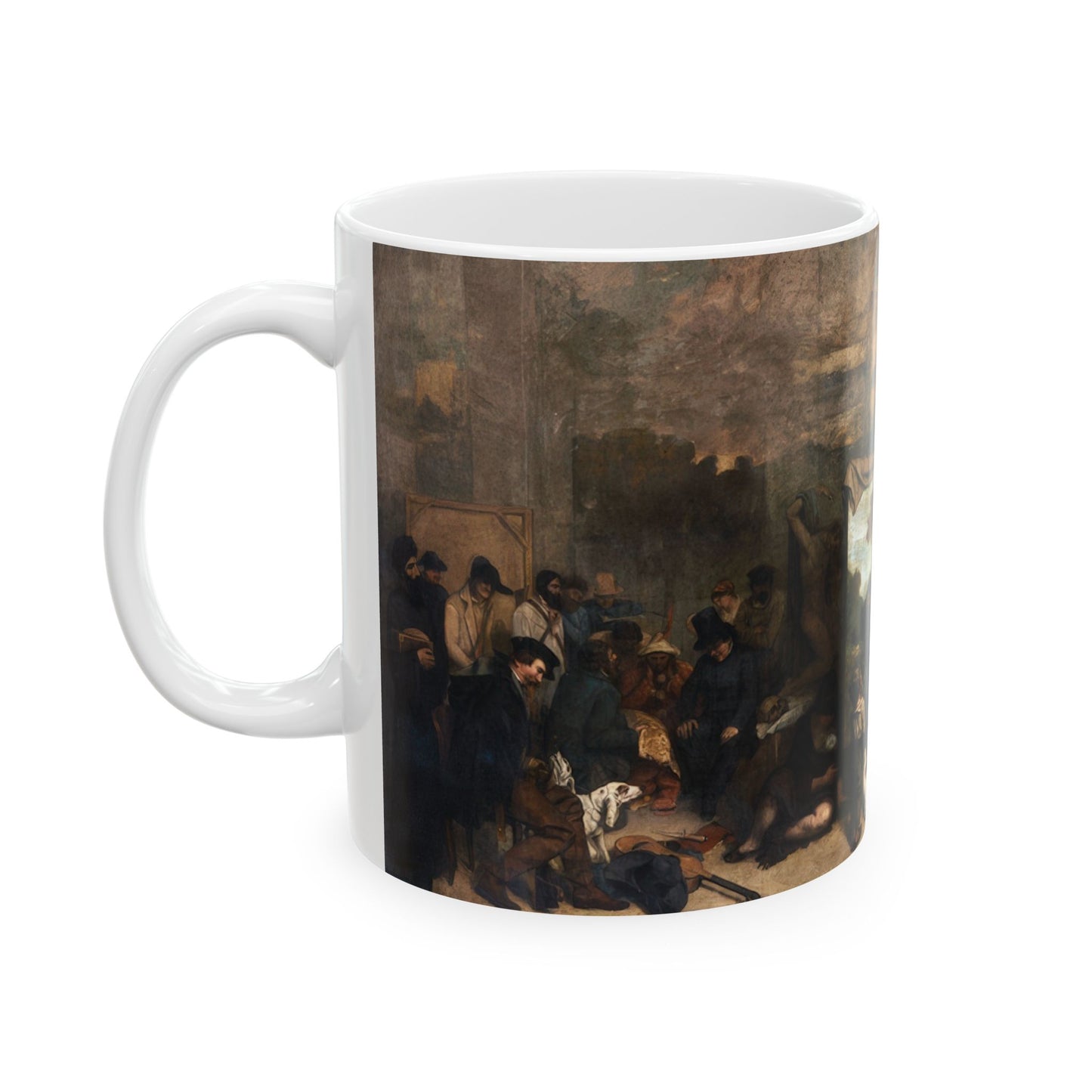 Courbet, Gustave - The Painter’s Studio (1855) - Ceramic Mug