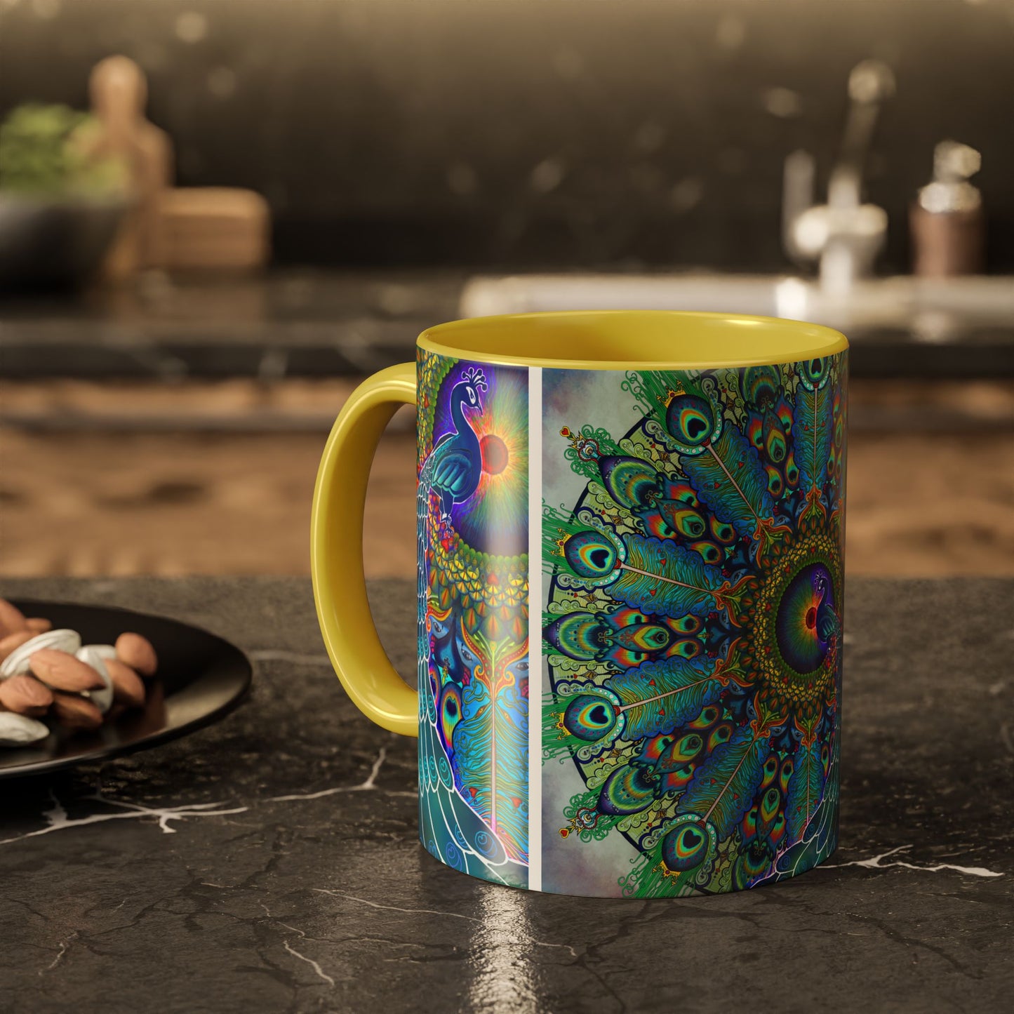 Pacio, Adam - Melek Taus Mandala - Colorful Accent Mugs